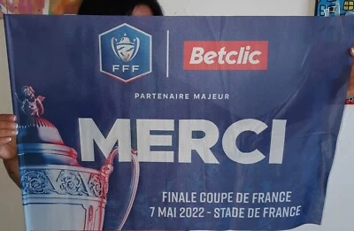 Drapeau finale de la coupe de France 2022 OGC Nice FC Nantes 07 mai 2022 OGCN  - Photo 1/3
