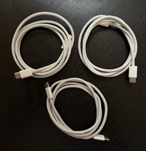 Apple iPhone OEM 1m USB-C Charging Cables. Set of (3) - Zdjęcie 1 z 1