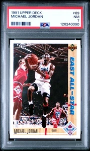 Michael Jordan 1991 Upper Deck #69 PSA 7 - Imagen 1 de 2