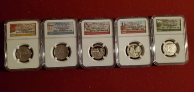 2017-S CLAD NATIONAL PARK QUARTER SET NGC PF70 ULTRA CAMEO EARLY RELEASES - Image 1 of 2