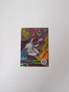 2023 Spectra Jahmyr Gibbs Gold #'d 10/10 Detroit Lions Alabama SSP Buchstütze - Bild 1 von 4