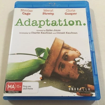 Adaptation (2002) - Blu-Ray Region B | Like-New | Nicolas Cage | Charlie Kaufman - image 1 of 4