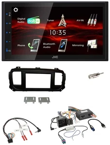 JVC USB Bluetooth Lenkrad DAB 2DIN Autoradio für Citroen Jumpy Spacetourer PDC - Bild 1 von 10