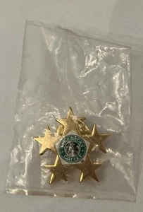 Sealed Starbucks 5 Star Customer Service Partner Pin - Picture 1 of 2