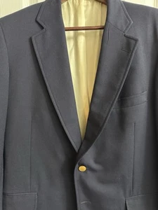 Paul Stuart Men’s Wool 2-Button Blazer Jacket Navy Blue 41R - Picture 1 of 9