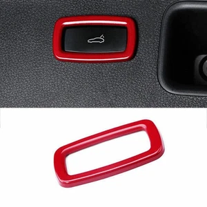For Porsche Panamera 2013-2016 Bright Red Car Rear Door Trunk Switch Cover Trim - Picture 1 of 6