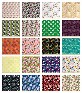 Ambesonne Floral Leaves Fabric by the Yard Decorative Upholstery Home Accents - Picture 1 of 160