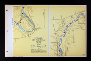 1948 USACE Map Erie Canal Seneca River Jacks Reef Syracuse County New York NY - Picture 1 of 4