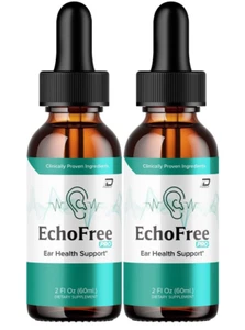 (2 Pack) Echo Free Pro Healthy Ear Support – Echo Free Pro Liquid Drops - Picture 1 of 12