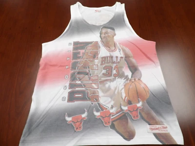 CAMISETA SIN MANGAS MITCHELL & NESS NBA CHICAGO BULLS SCOTTIE PIPPEN JERSEY TALLA L Foto 1 de 4