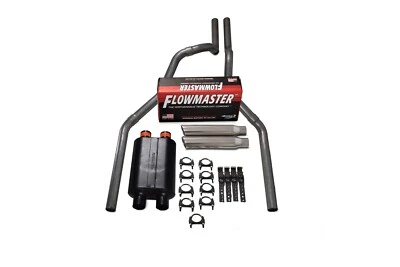 96-99 Chevy GMC 1500 2.5" Doble Escape Flowmaster Doble Entrada Super 40 Puntas de Abrazadera Foto 1 de 4
