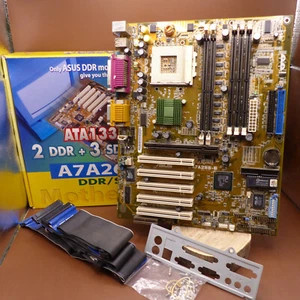 ASUS A7A266 E SOCKET 462 3x SDRAM, 2x DDR AGP Pro in Originalverpackung OVP #593 - Bild 1 von 2