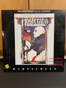 Nosferatu '79 Horror original uncut German ver Eng Subtitles Laserdisc VERY RARE - Picture 1 of 4