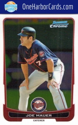 2012 Bowman Chrome Minnesota Twins #170 Joe Mauer - Image 1 of 2