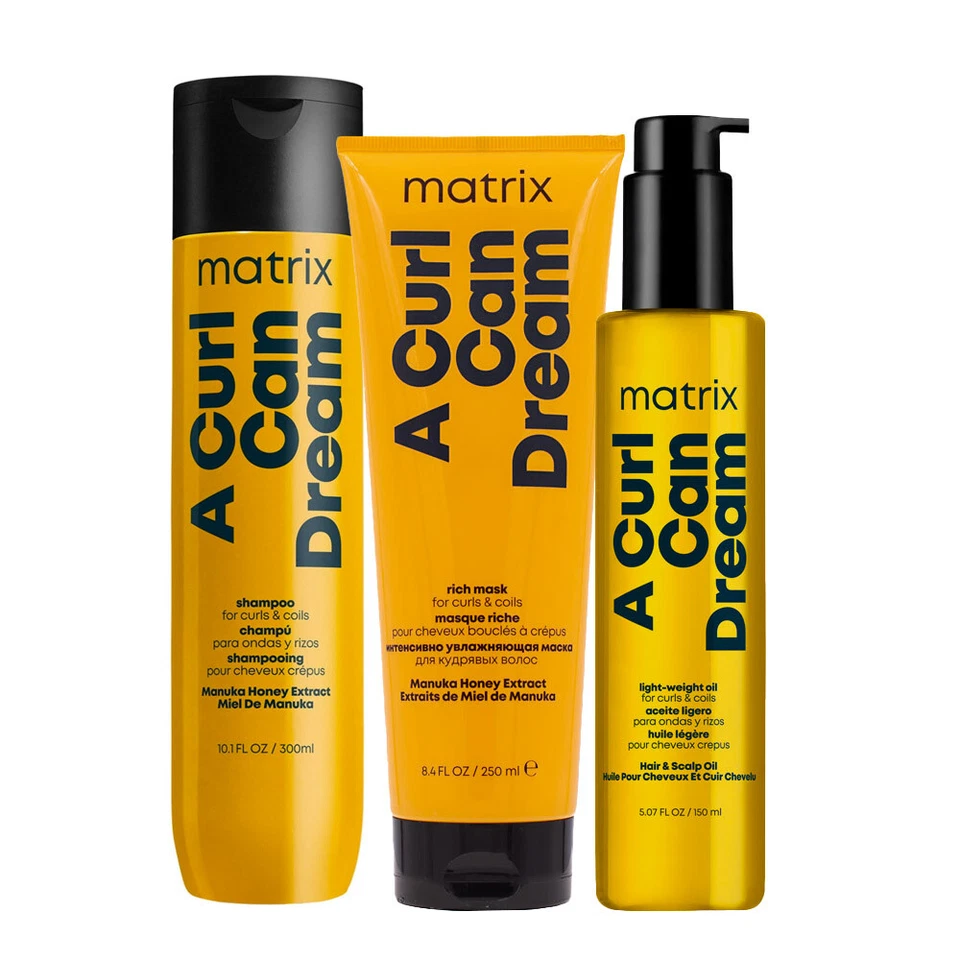 Matrix Haircare A Curl Can Dream Shampoo 300ml Mask 250ml Oil 150ml - Bild 1 von 1