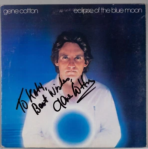GENE COTTON Eclipse Of The Blue Moon 1981 LP Vinyl *SIGNED W/POSTER : VG+/EX - Imagen 1 de 10
