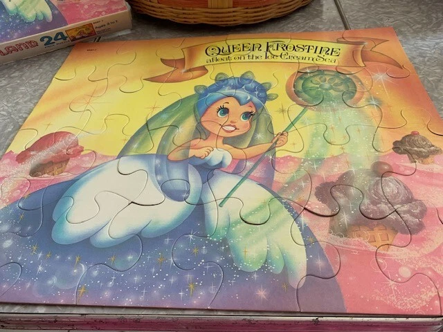 MILTON BRADLEY 1984 PUZZLE CANDY LAND QUEEN FROSTLINE 24 PIECES COMPLETE - Image 1 of 2