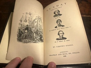 CHARLES DICKENS - SUNDAY UNDER THREE HEADS - FIRST EDITION -1836 - HAYDAY - RARE - Picture 1 of 12