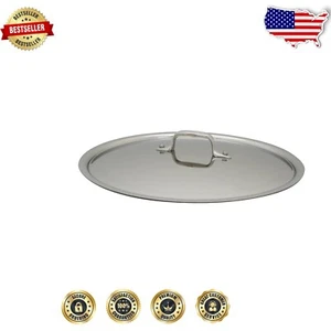 Versatile 12-Inch Magnetic Stainless Steel Lid for Fry Pans - Mirror Finish - Picture 1 of 2