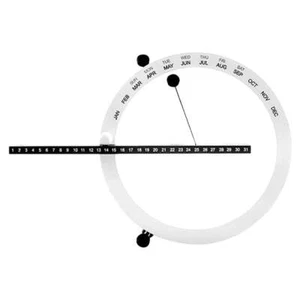 9“ Magnetic Ball Calendar – Perpetual Desktop/Wall Calendar Creative Home Decor - Picture 1 of 9
