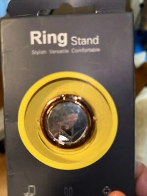 Universal 360° Finger Ring Cell Phone Holder Stand Car  Metal Plate rose gold - Image 1 of 3