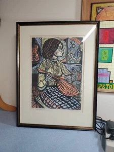 Amazing Irving Amen Signed Numbered Print 22/475 "Mandolin" - Great Quality - Picture 1 of 7