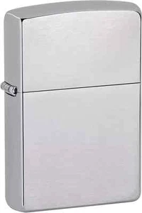 Zippo Windproof Lighter Classic Regular Brushed Stain Chrome Refillable UK Stock - Foto 1 di 5