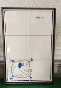 Kitchen Message List Write On Wipe Off Board Memo Notes Erase Ceramic Tile Cat - Picture 1 of 5