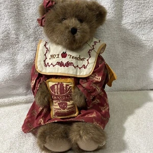 Rare Crayola 14” Boyds Bears Plush Mrs. Wisdom No 1 Teacher - Picture 1 of 4