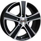Alloy Wheels 16" Calibre Highway Black Polished Face For Volvo S90 [Mk1] 96-98
