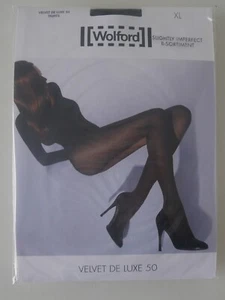 Nip: Wolford Velvet Deluxe Tights 50! Size XL! Mocha (Braun) B-Sortiment - Picture 1 of 2