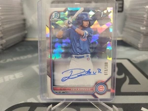 2022 Bowman Chrome Prospect Atomic Refractor Auto #'d /100 Luis Verdugo #CPA-LV - Picture 1 of 3