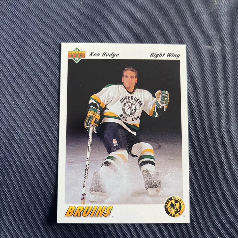 1991-92 Upper Deck #41 KEN HODGE Boston Bruins Upper Deck Rookie team - Image 1 of 1