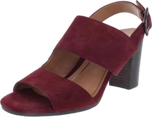 Vionic Women's Perk Bianca - Ladies Heel Concealed Orthotic Arch Wine Sz 10 Wide - Picture 1 of 5