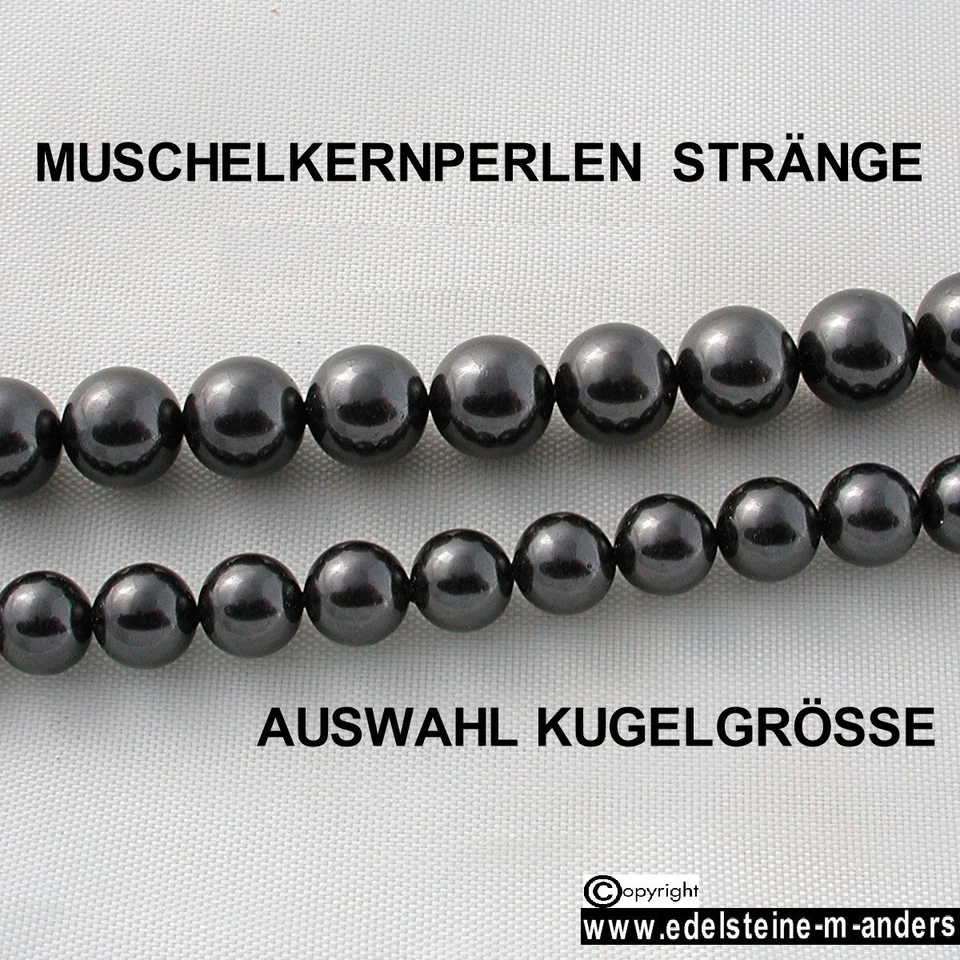 Muschelkernperlen Edelstein Strang Muschelkern Kugeln Schmuck Perlen 4mm-10mm - Bild 1 von 1