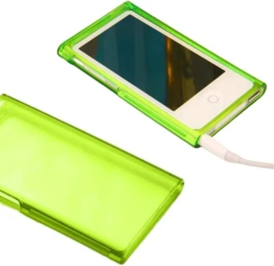 Case Cover for iPod Nano 7GEN Clear Crystal Transparent Hard Snap-Skin GREEN - Image 1 of 4