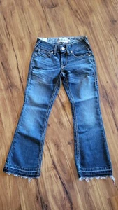 NEU Mädchen Ariat Real Denim Mid-Rise Cropped Bootcut Stretch Fit Jeans Größe 25x25 - Bild 1 von 11