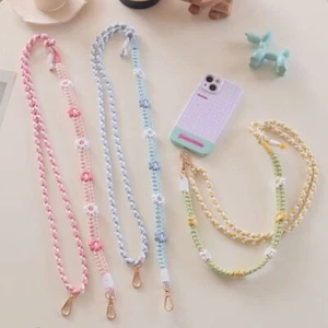 Braided Mobile Phone Crossbody Strap Crochet Macrame Phone Strap - Picture 1 of 19