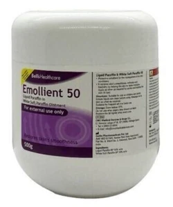 Fifty:50 Liquid Paraffin In White Soft Paraffin Ointment - 500g Bells - Picture 1 of 3
