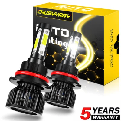 2x 9007 LED Headlight Bulbs Kit For Saturn Ion 2003-2007 High/Low Beam 6000K - Image 1 of 4
