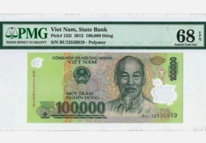 2012 VIETNAM 100000 DONG PMG68 EPQ SUPERB GEM UNC [P-122i] - Picture 1 of 2