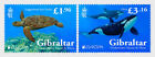 Gibralter 2024 Podwodna fauna i flora, morski, żółw morski, wieloryb, 2V MNH(**)