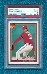 1991 TOPPS #289 TIM BIRTSAS PSA 9 MINT POP 5 NONE HIGHER CINCINNATI REDS - Bild 1 von 1