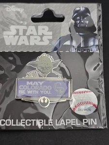 Colorado Rockies Yoda Star Wars Collector's Lapel Pin - Picture 1 of 1