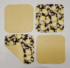 Paños de lava con flores de limón (juego de 4) - Imagen 1 de 5