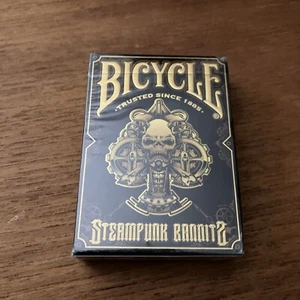 BICICLETA STEAMPUNK BANDITS Negro Mazo de Cartas NUEVO/SELLADO Jugadores - Imagen 1 de 2