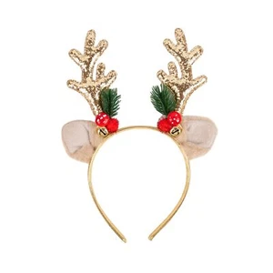 Christmas Headbands Sequined Elk Antlers Christmas Headband Holiday Party Bir... - Picture 1 of 7