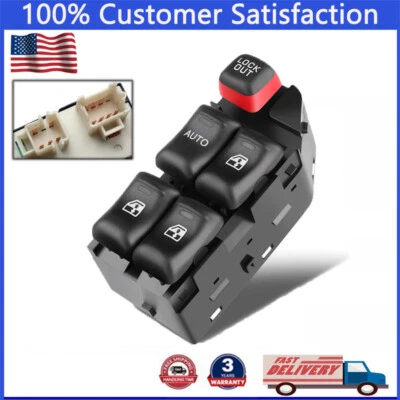 Interruptor de ventana de puerta delantera izquierda para Chevrolet 2004-2005 Classic y 1997-2003 Malibu Foto 1 de 4