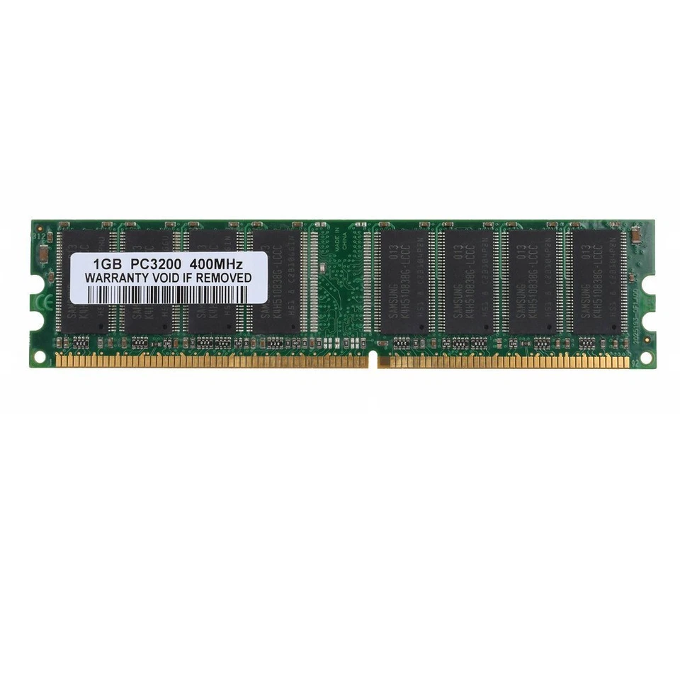1GB DDR 400MHz PC-3200 184pin 2.5V DIMM intel Escritorio NON-ECC memoria RAM SP - Imagen 1 de 4