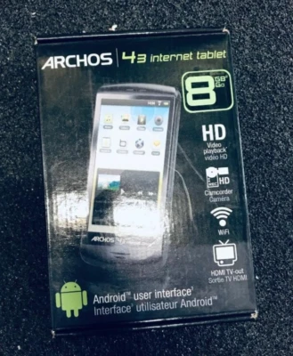 Archos 43 Internet Tablet - MP3/MP4 Player with 4.3-inch LCD - Model 8300 - Image 1 of 4